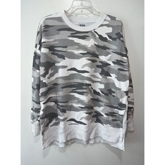 Aerie Womens Camouflage Print Sweatshirt‎ S/P 60% Cotton 40% Polyester - Picture 1 of 7